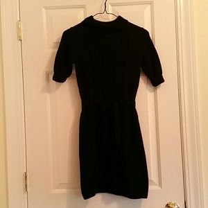 Cherokee black long sleeved turtle neck dress L